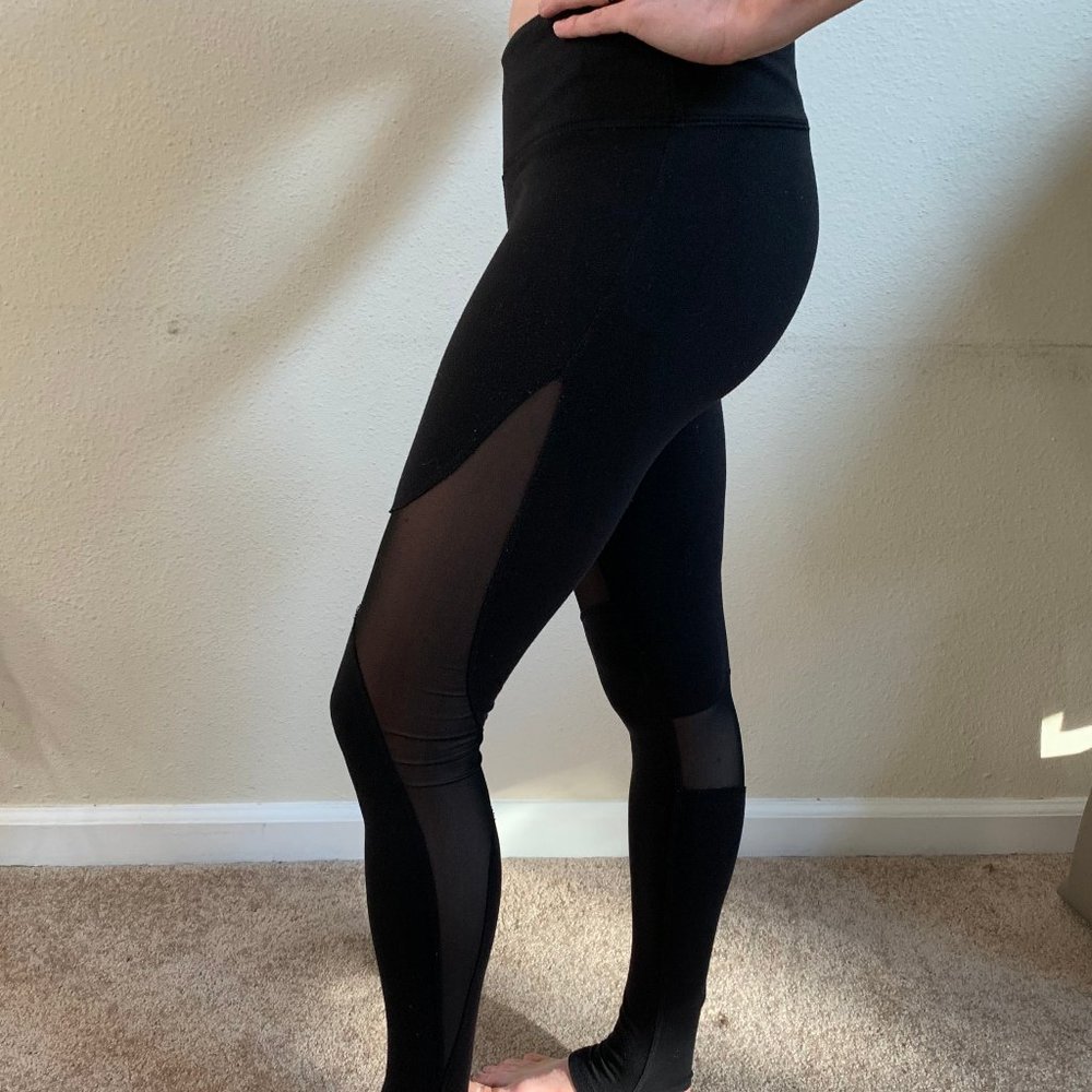 Alo Yoga Sheer Black Leggings